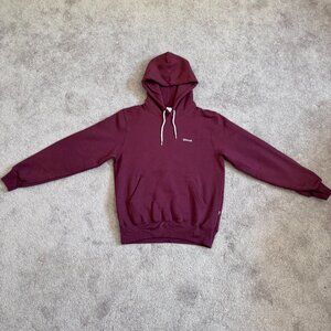 JJJJound J90 Hoodie - Burgundy French Terry